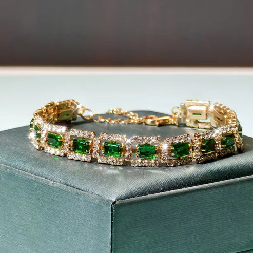 Emerald Green Statement Bangle
